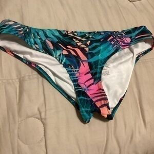 PINK Victoria’s Secret tropical swim bottoms size medium